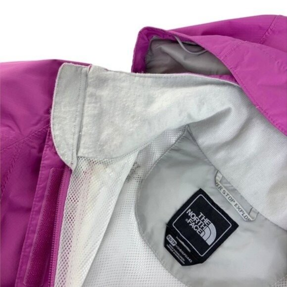 North Face Hyvent Purple Full Zip Hooded Wind Jacket - Picture 3 of 7